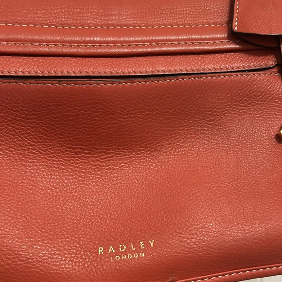 Radley Cording Street Medium Flapover Crossbody Bag, Ginger Biscuit Orange - Picture 6 of 15